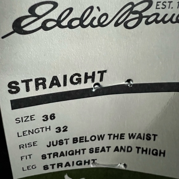 Eddie Bauer Mens Straight DK Indigo Denim Jeans - Picture 11 of 11